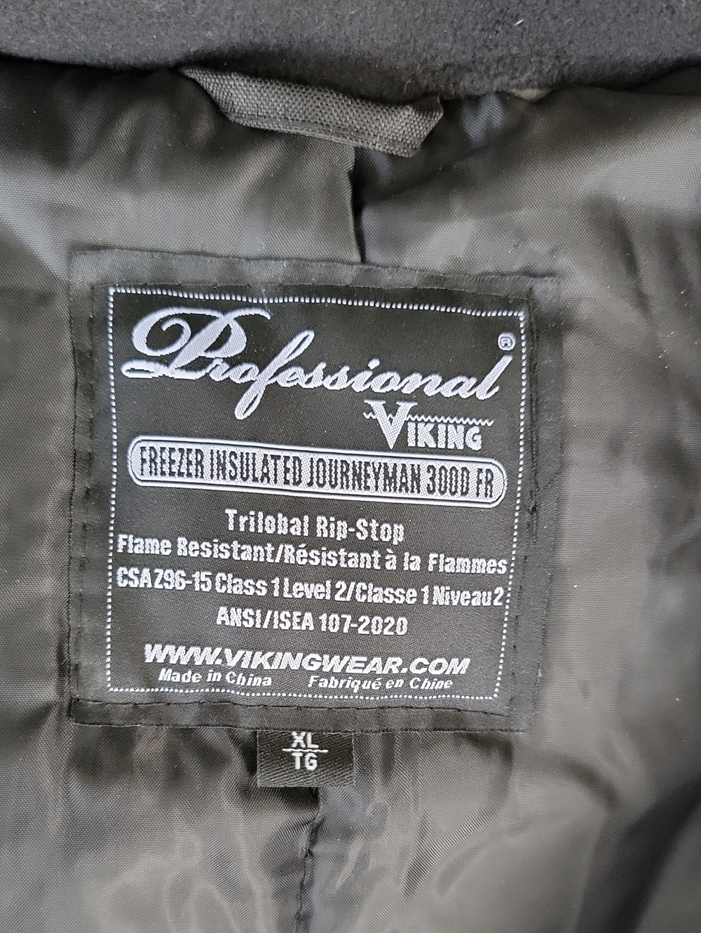 Professional Viking Insulted Fire Resistant Journeyman 300D Parka Sz XL - Picture 10 of 13